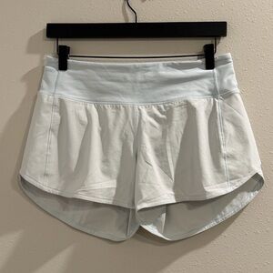Lululemon Size 6 Powder Blue Speed Up Short Long 4” Lined Running Performance